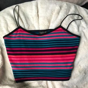 Striped crop top